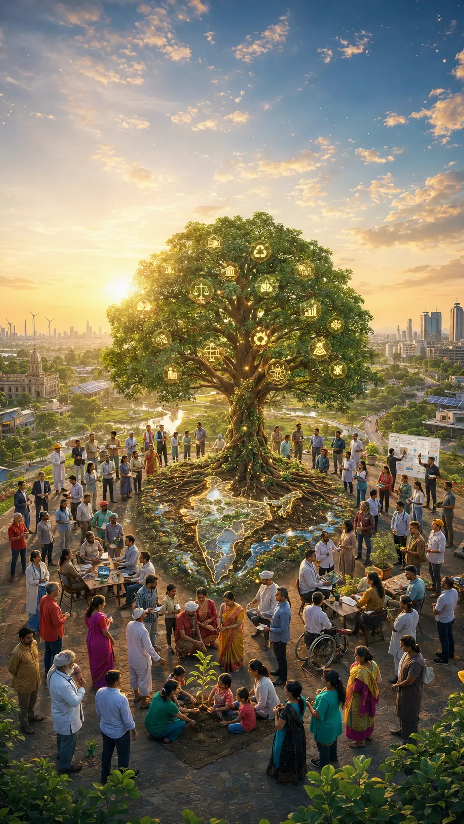 Founding members of People's Collective India in an early community meeting